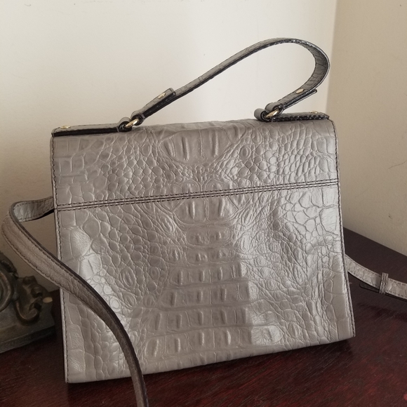 Kate Spade Doris  gray croc crossbody  bag - Picture 6 of 11